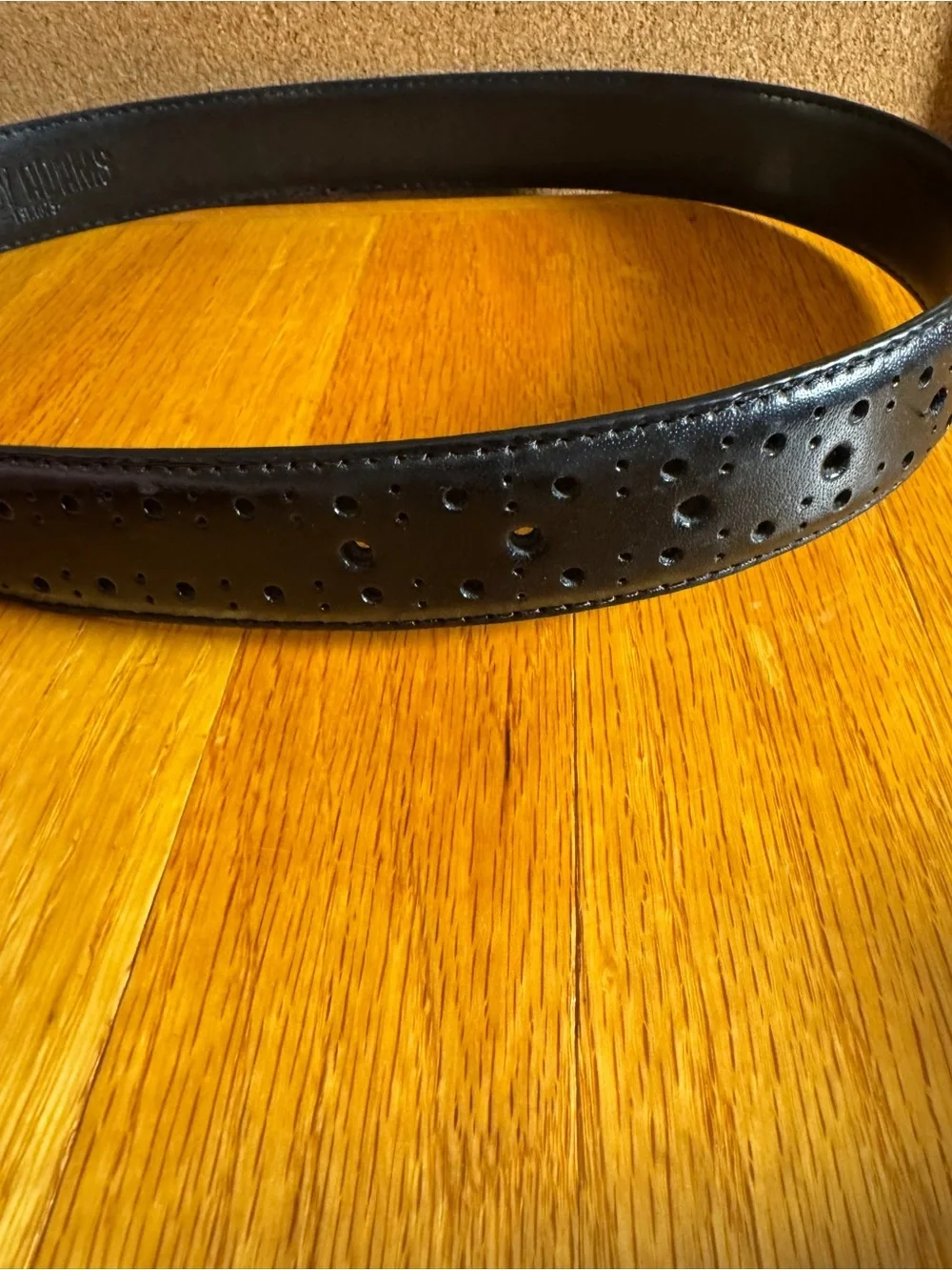 NWT Stacy Adams Men’s Black Leather Dress Belt Size 36 SA504-001